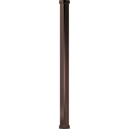 Ekena Millwork 6" x 10' Endura-Aluminum Craftsman Style Column, Square Shaft For Post Wrap Installation Non-Tapered EA0610INPSBCRCR